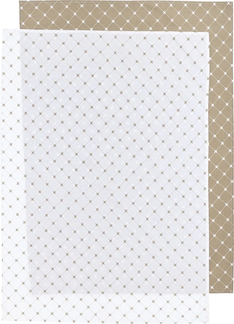 Laken Ledikant Meyco x Mrs Keizer Louis 75x100 Taupe 2st fra Meyco – produktbillede 1 af 2