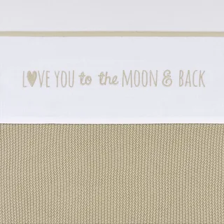Love you to the moon & back wieglaken - 75x100cm - 0.3 TOG by Meyco in Sand – product photo 1 of 4