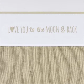 Love you to the moon & back wieglaken - 75x100cm - 0.3 TOG by Meyco in Sand – product photo 2 of 4