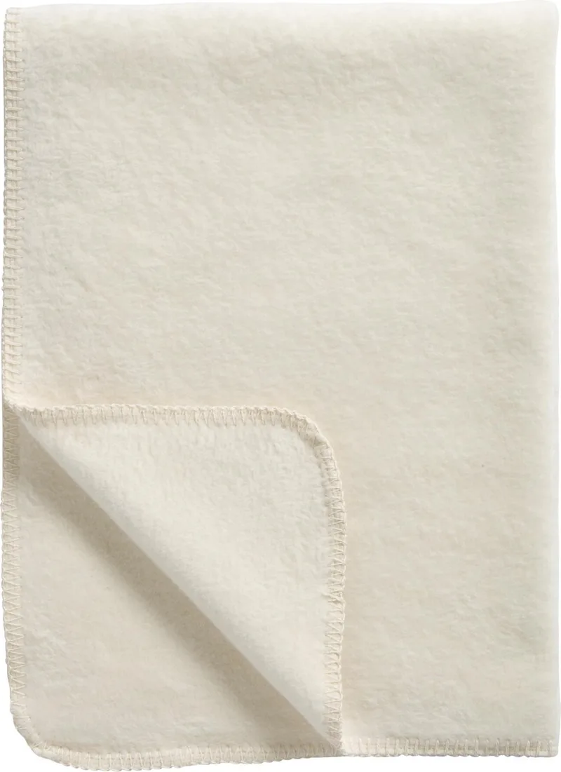 Mecyo Basic Uni - Wiegdeken 75x100 cm - Ecru by Meyco in Cream – product photo