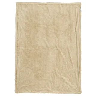 Mini Knots teddy wiegdeken - 75x100cm - 2.0 TOG van Meyco in Sand – productfoto 3 van 5