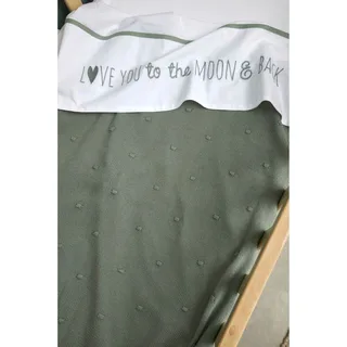 Mini Knots wiegdeken - 75x100cm - 1.0 TOG von Meyco in Forest Green – Produktfoto 3 von 3