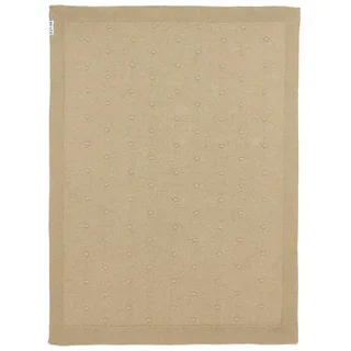 Mini Knots wiegdeken - 75x100cm - 1.0 TOG by Meyco in Sand – product photo 2 of 5