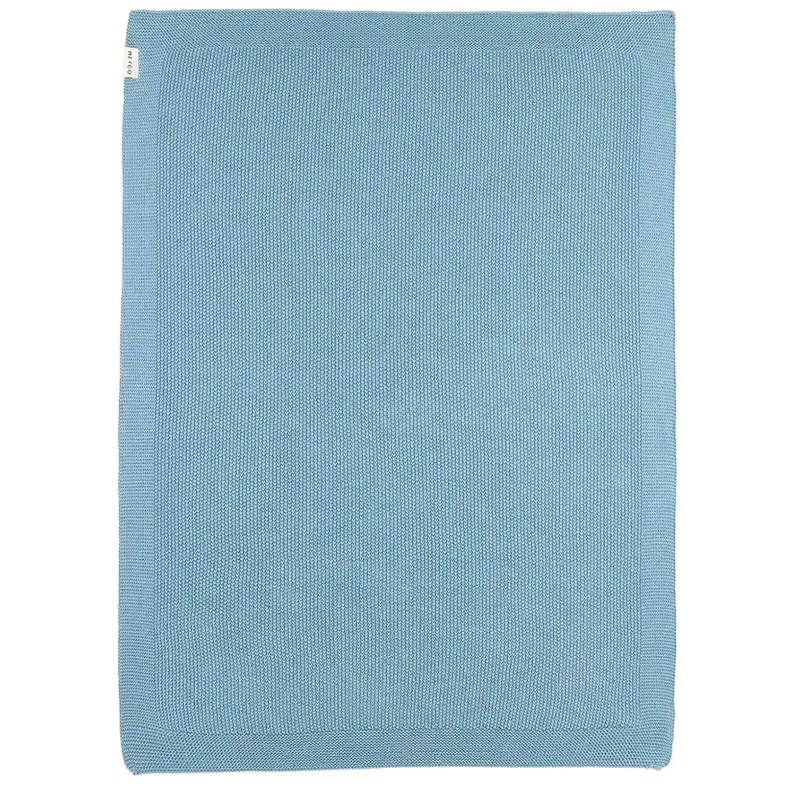 Mini Relief Wiegdeken - 75x100cm - 1.0 TOG by Meyco in Jeans Blue – product photo 2 of 6