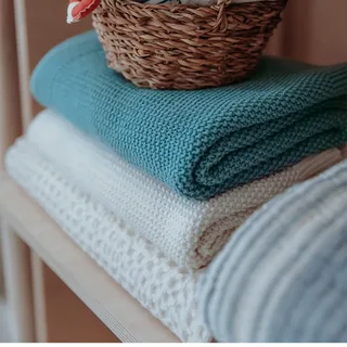 Mini Relief Wiegdeken - 75x100cm - 1.0 TOG de Meyco en Naturel – photo produit 6 sur 6
