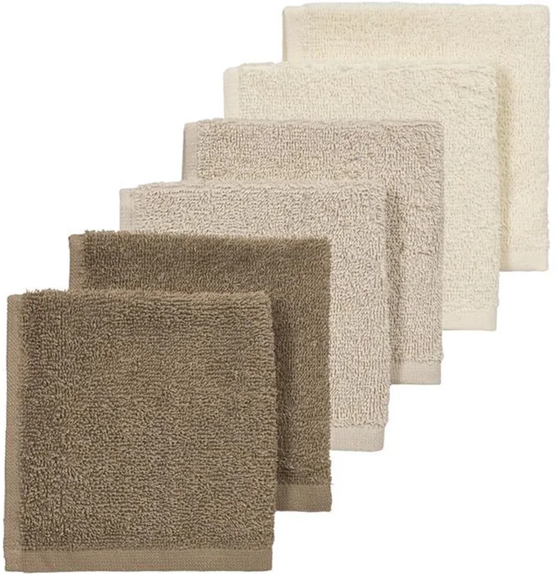 Monddoekjes - 6 stuks - 30x30 cm - Natural / Soft Sand / Taupe de Meyco en Naturel, Soft Sand, Taupe – photo produit