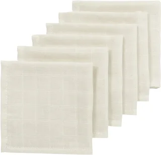 Nature Monddoekjes - Hydrofiel - 6-Pack - 30x30cm by Meyco in Natural – product photo 1 of 3