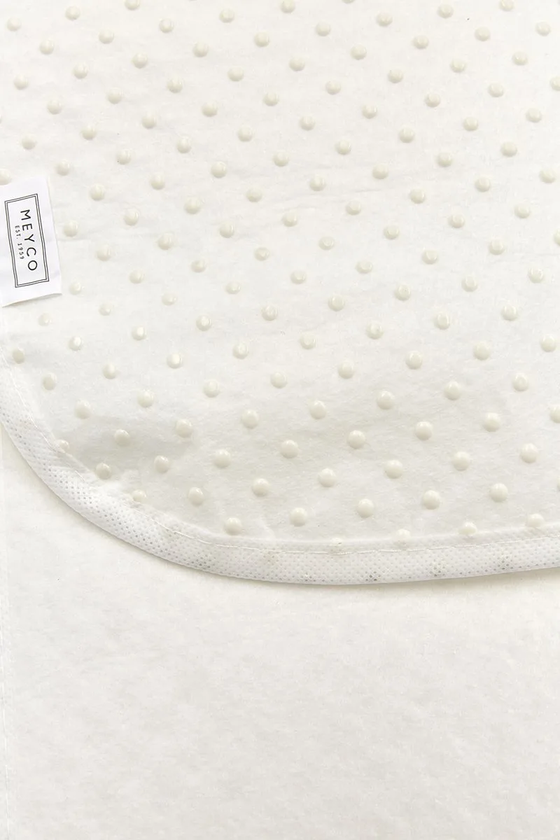 noppen matrasdek antislip ledikant - white - 60x120cm by Meyco in White – product photo