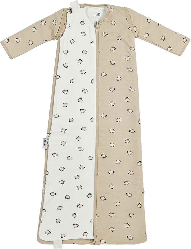 Penguin Baby Slaapzak 4 Seizoenen - 3.0 TOG de Meyco en Soft Sand – photo produit