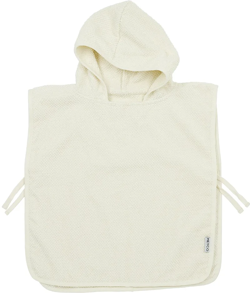 Popcorn badponcho - 1-3 jaar van Meyco in Naturel – productfoto