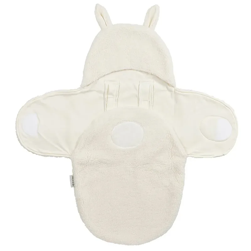 Rabbit Wikkeldeken - Teddy by Meyco in Natural – product photo 3 of 6