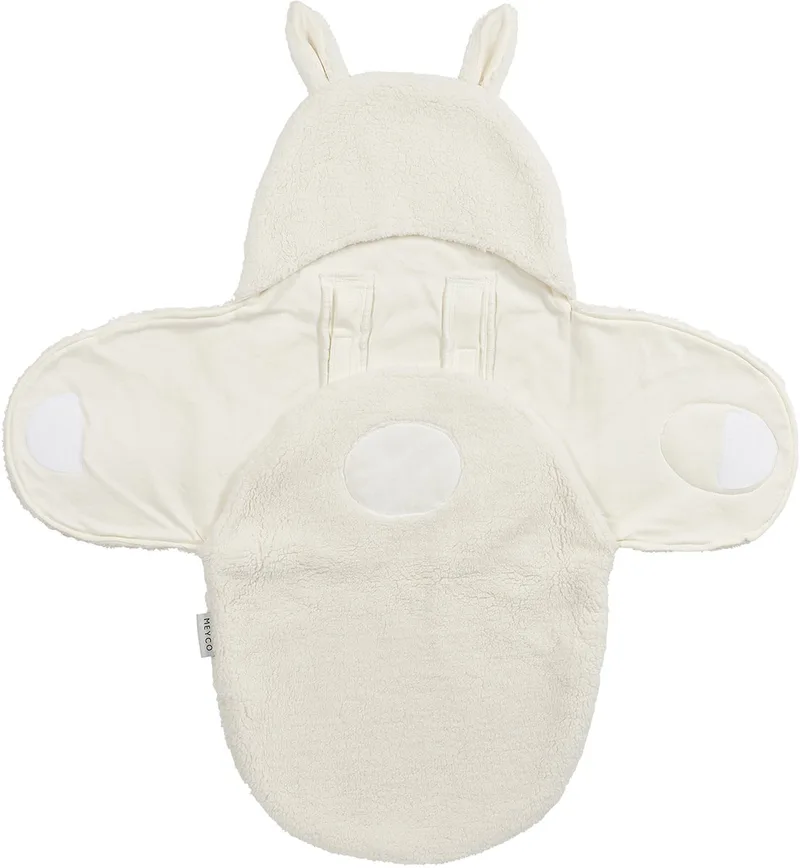 Rabbit Wikkeldeken - Teddy by Meyco in Natural – product photo