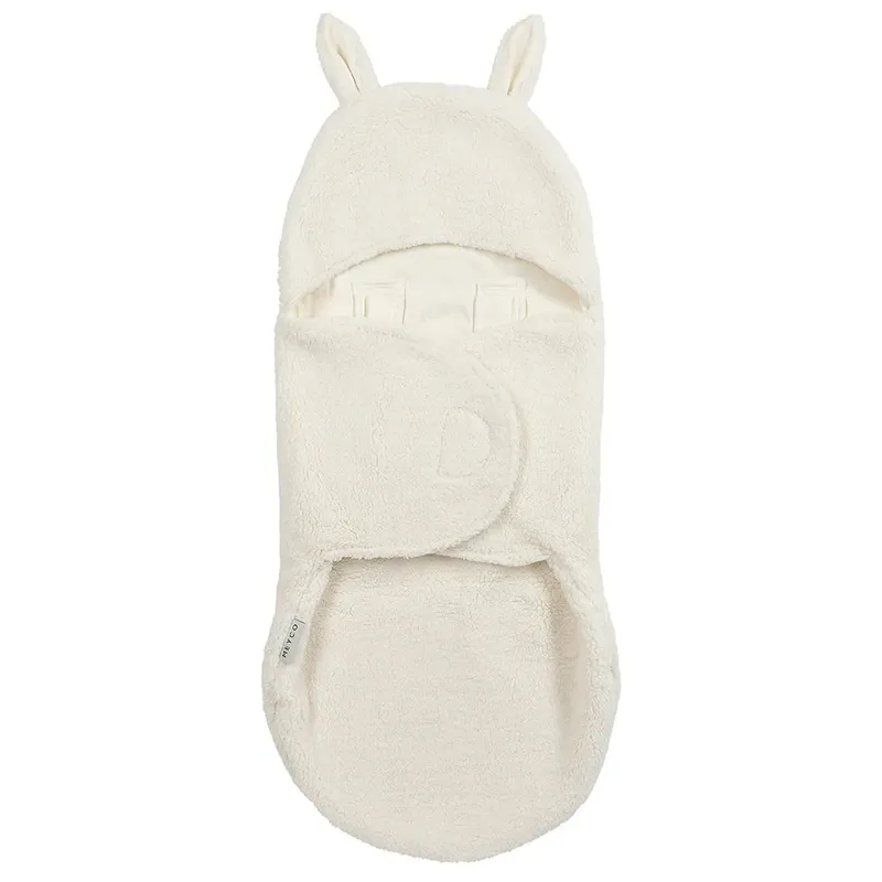 Rabbit Wikkeldeken - Teddy by Meyco in Natural – product photo 2 of 6