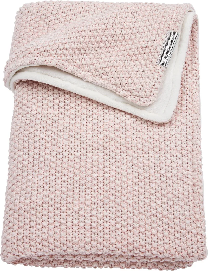 Relief Mixed met velvet ledikantdeken - 100x150 cm van Meyco in Roze – productfoto