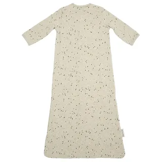 Rib Mini Spot baby slaapzak met mouwen - 70cm - 1.0 TOG van Meyco in Sand Melange – productfoto 2 van 3