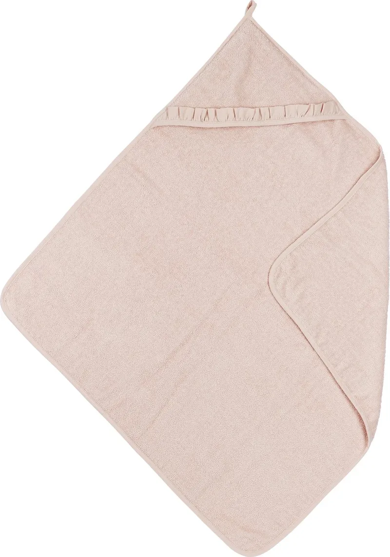Ruffle badcape - 80x80cm van Meyco in Soft Pink – productfoto 1 van 2