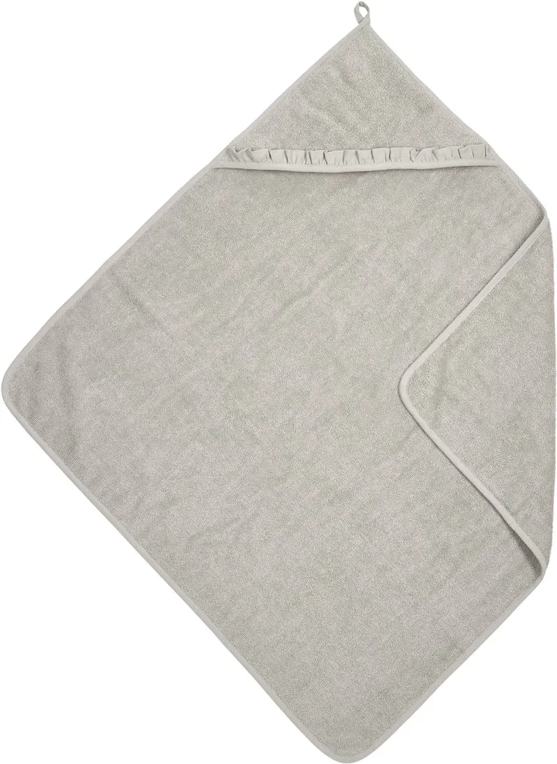 Ruffle Badcape - Badstof - 80x80cm van Meyco in Greige – productfoto