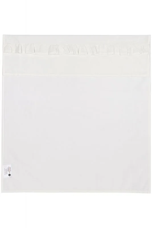Ruffle wieglaken - 75x100cm - 0.3 TOG från Meyco i Offwhite – produktbild 2 av 4