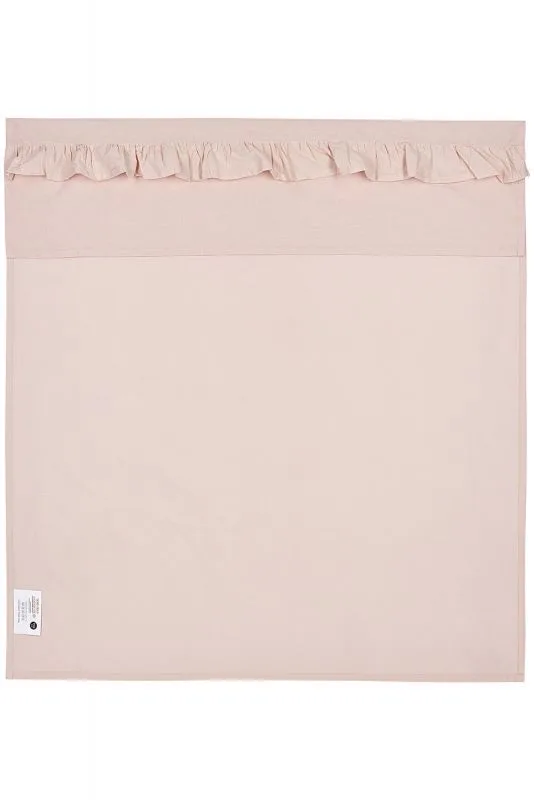 Ruffle wieglaken - 75x100cm - 0.3 TOG van Meyco in Soft Pink – productfoto 2 van 4