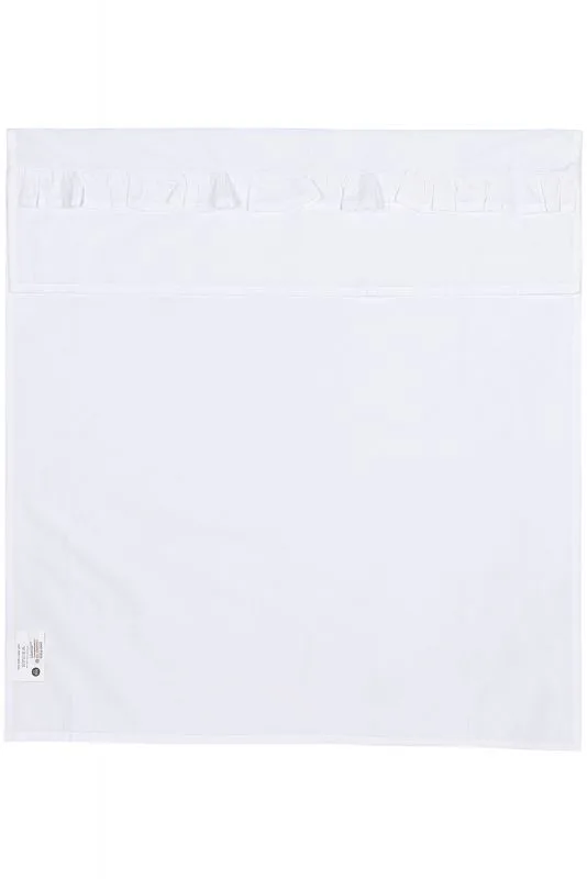 Ruffle wieglaken - 75x100cm - 0.3 TOG by Meyco in White – product photo 2 of 4