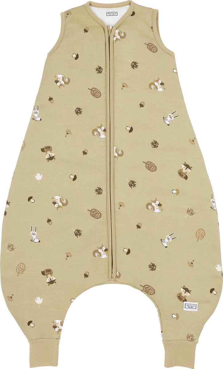 Slaapzak Winter Forest Animals - slaapoverall jumper - 92cm - winterslaapzak van Meyco in Sand – productfoto