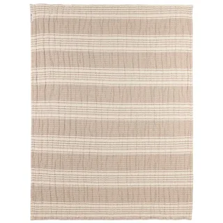 Stripe Jacquard Wiegdeken - Pre-washed Hydrofiel - 75x100cm - 1.5 TOG de Meyco en Sand – photo produit 2 sur 6