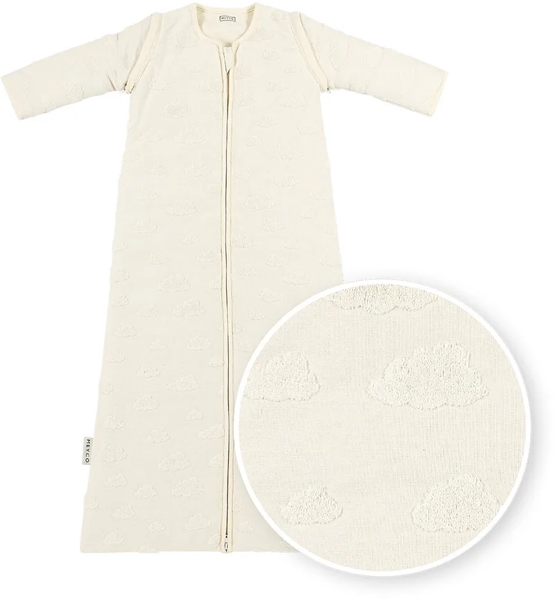Studio Collection Clouds Baby Slaapzak Met Afritsbare Mouwen - 110cm - 2.5 TOG de Meyco en Naturel – photo produit