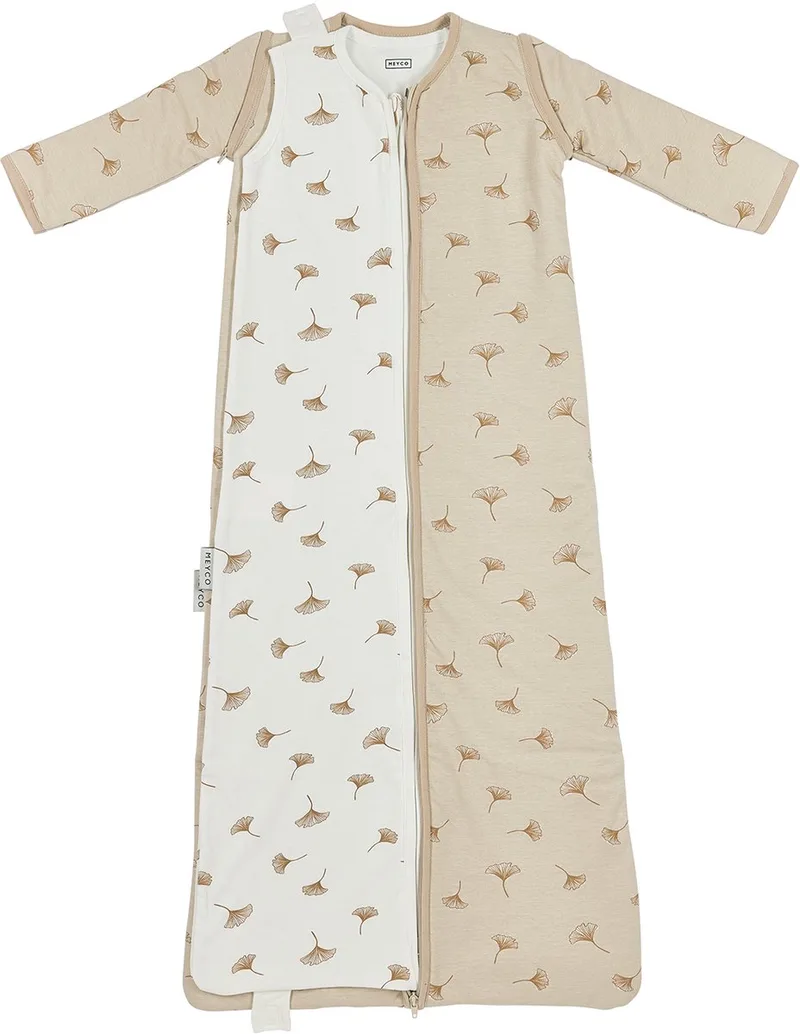 Studio Collection Ginkgo Baby Slaapzak 4 Seizoenen Deluxe - Soft Sand - 3.0 TOG by Meyco in Ginkgo Soft Sand – product photo