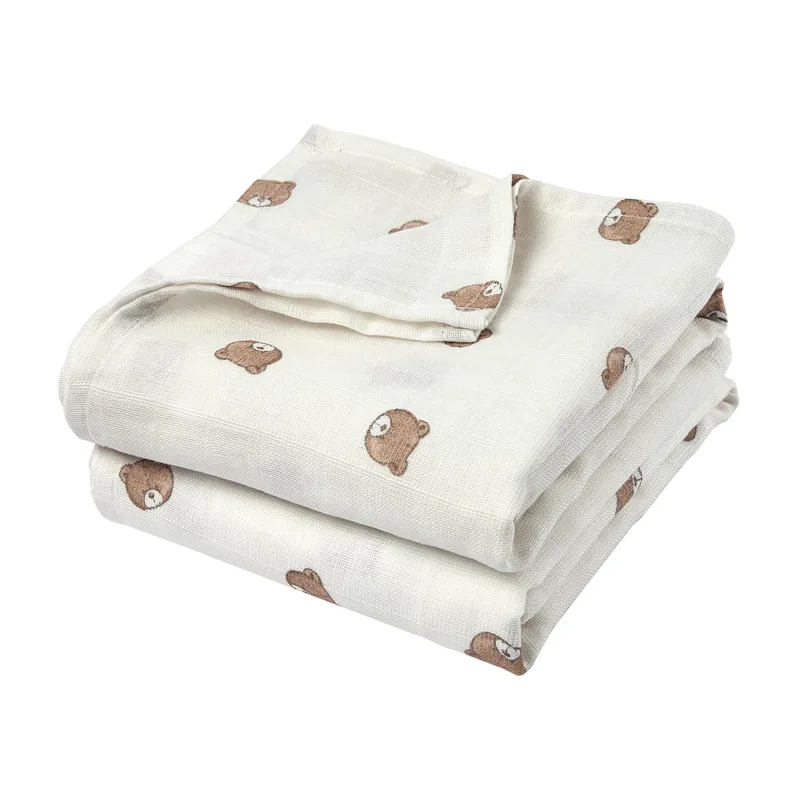 Swaddle Doek Meyco Bear Multicolour 2-pck von Meyco – Produktfoto 1 von 4