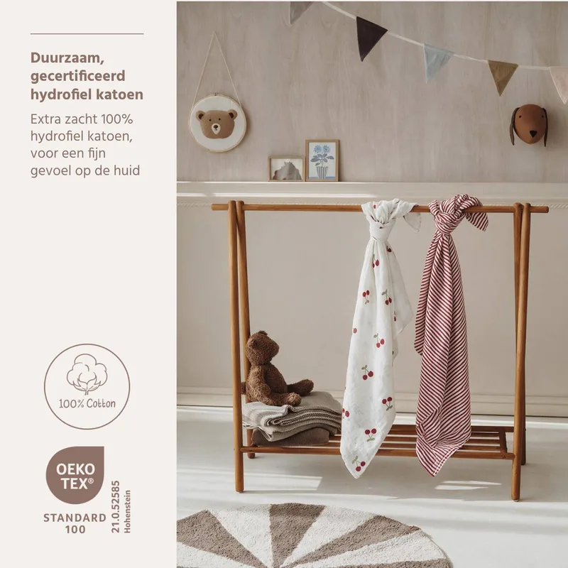 Swaddle Doek Meyco Girly Garden Multicolour 2-pck van Meyco – productfoto 4 van 4