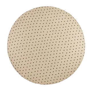 Sweet Heart Hoeslaken Boxmatras Rond - Soft Sand/Black - 90/95cm från Meyco i Sweet Heart Soft Sand, Svart – produktbild 2 av 2