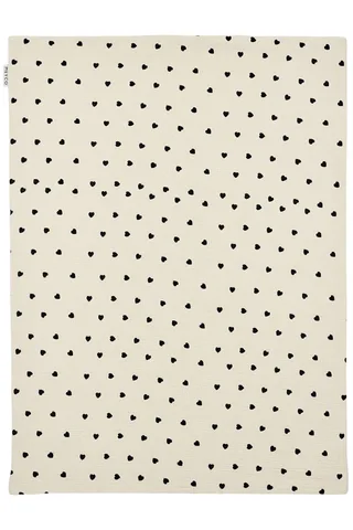 Sweet Heart wiegdeken - pre-washed hydrofiel - 75x100cm - 1.5 TOG från Meyco i Soft Sand – produktbild 2 av 4