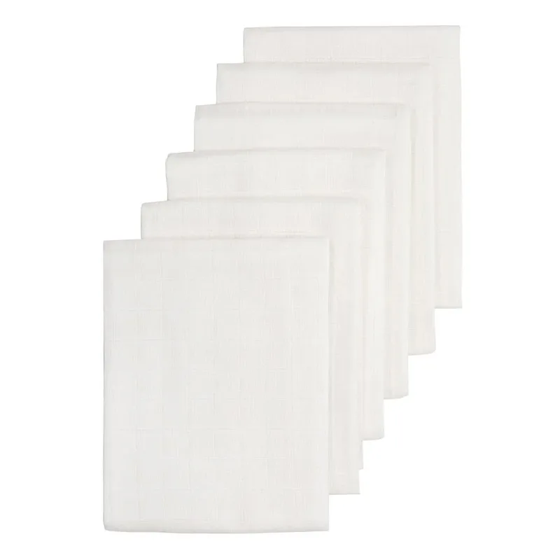 Tetradoek - Hydrofiele Doek 6 Pack Uni Off-White 70X70 Cm by Meyco – product photo