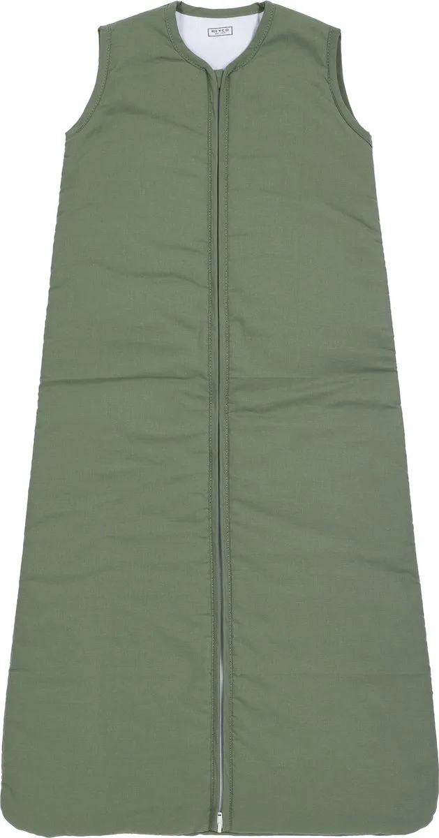 Uni baby slaapzak gevoerd - 70cm - 2.0 TOG van Meyco in Forest Green – productfoto