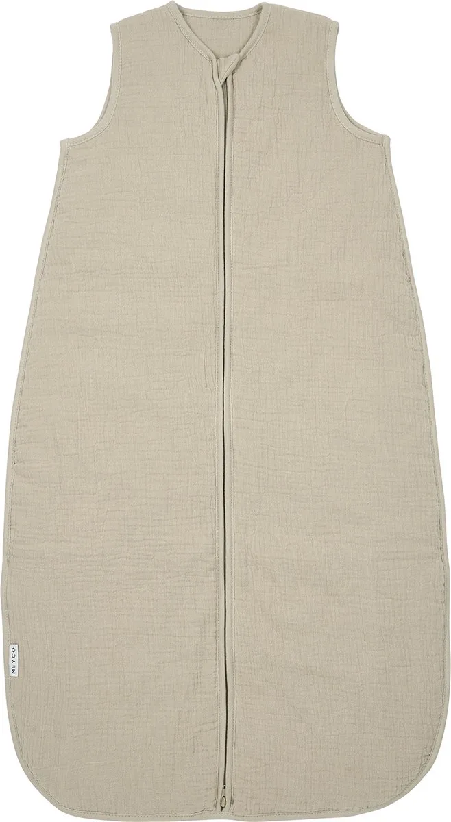 Uni Baby Slaapzak Gevoerd - Pre-washed Hydrofiel - 60cm - 2.0 TOG från Meyco i Sand – produktbild