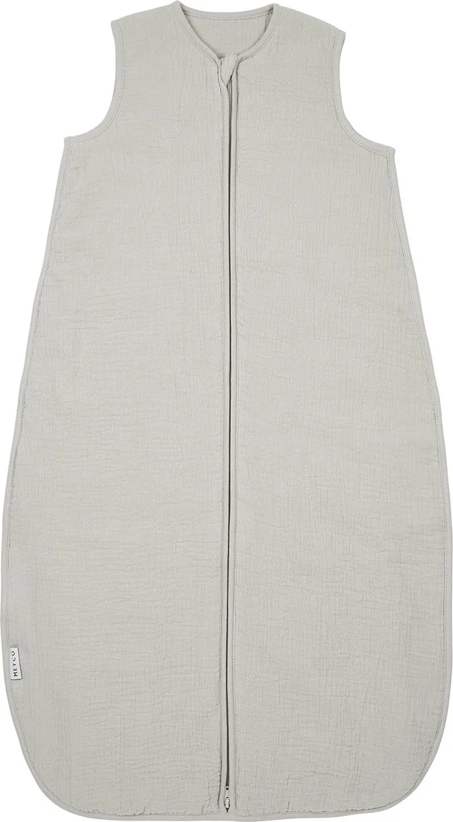 Uni Baby Slaapzak Gevoerd - Pre-washed Hydrofiel - 90cm - 2.0 TOG van Meyco in Greige – productfoto