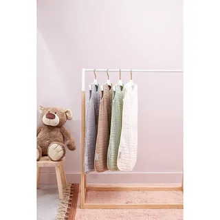 Uni baby zomerslaapzak - pre-washed hydrofiel - 70cm - 0.5 TOG by Meyco in Offwhite – product photo 5 of 6