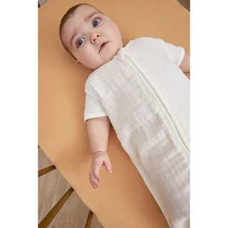 Uni baby zomerslaapzak - pre-washed hydrofiel - 70cm - 0.5 TOG by Meyco in Offwhite – product photo 3 of 6