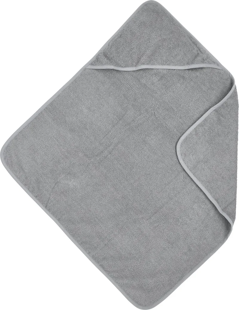 Uni badcape - badstof - grey - 75x75cm van Meyco in Grijs – productfoto