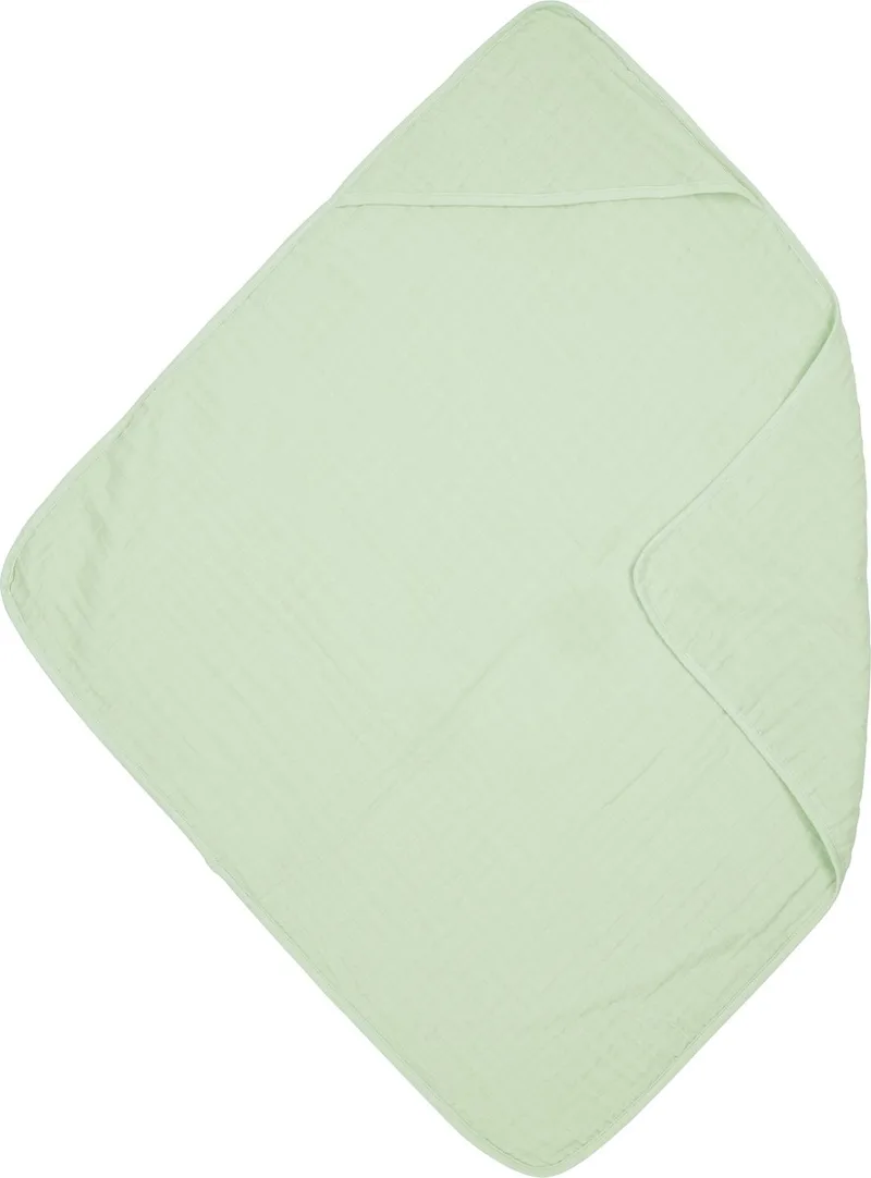 Uni badcape - hydrofiel - 80x80cm van Meyco in Soft Green – productfoto