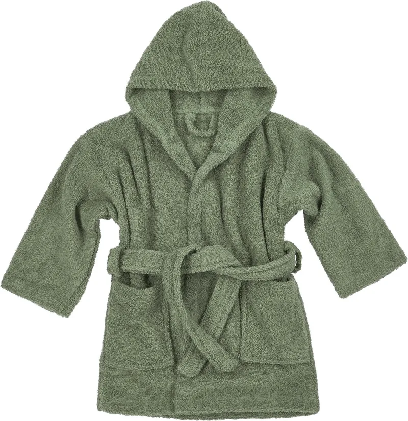 Uni badjas - badstof - 86/92 van Meyco in Forest Green – productfoto 1 van 2