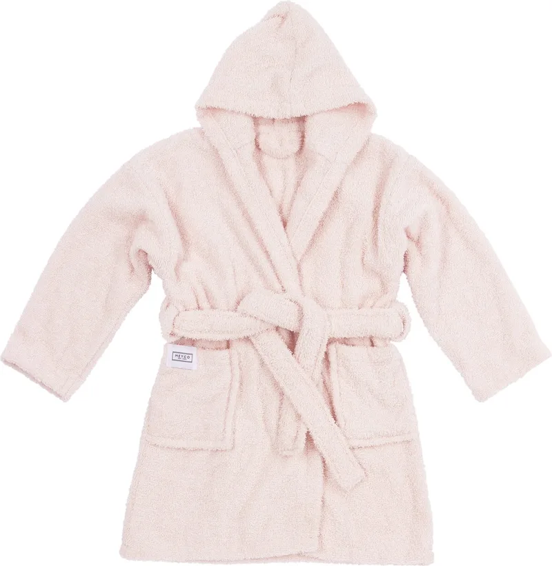 Uni badjas - badstof - 86/92 van Meyco in Soft Pink – productfoto