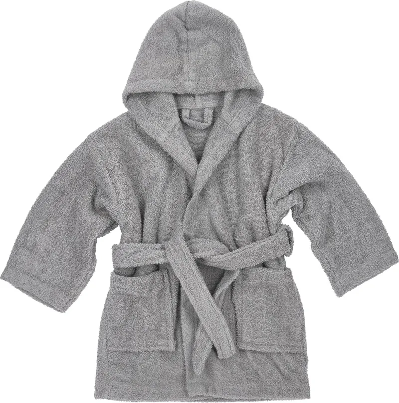 Uni badjas - badstof - grey - 98/104 van Meyco in Grijs – productfoto