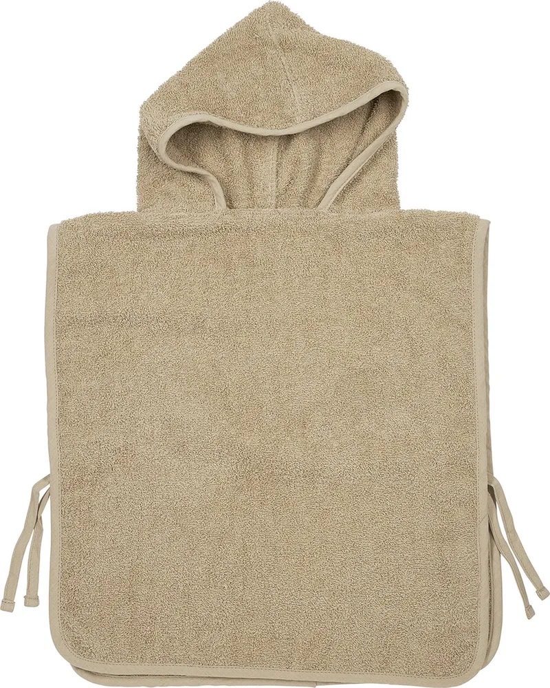 Uni badponcho - badstof - 1-3 jaar van Meyco in Sand – productfoto 1 van 2