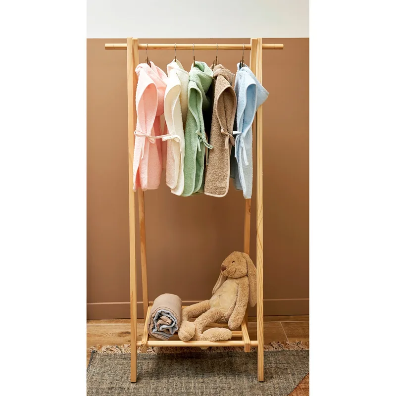 Uni badponcho - badstof - 1-3 jaar van Meyco in Sand – productfoto 2 van 2