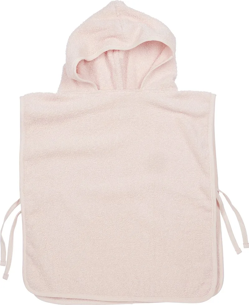 Uni badponcho - badstof - 1-3 jaar fra Meyco i Soft Pink – produktbillede 1 af 2