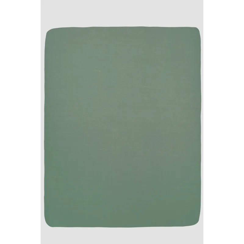 Uni hoeslaken boxmatras - 75x95cm by Meyco in Forest Green – product photo 2 of 2