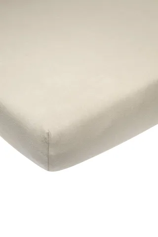 Uni hoeslaken boxmatras - 75x95cm by Meyco in Sand – product photo 1 of 3