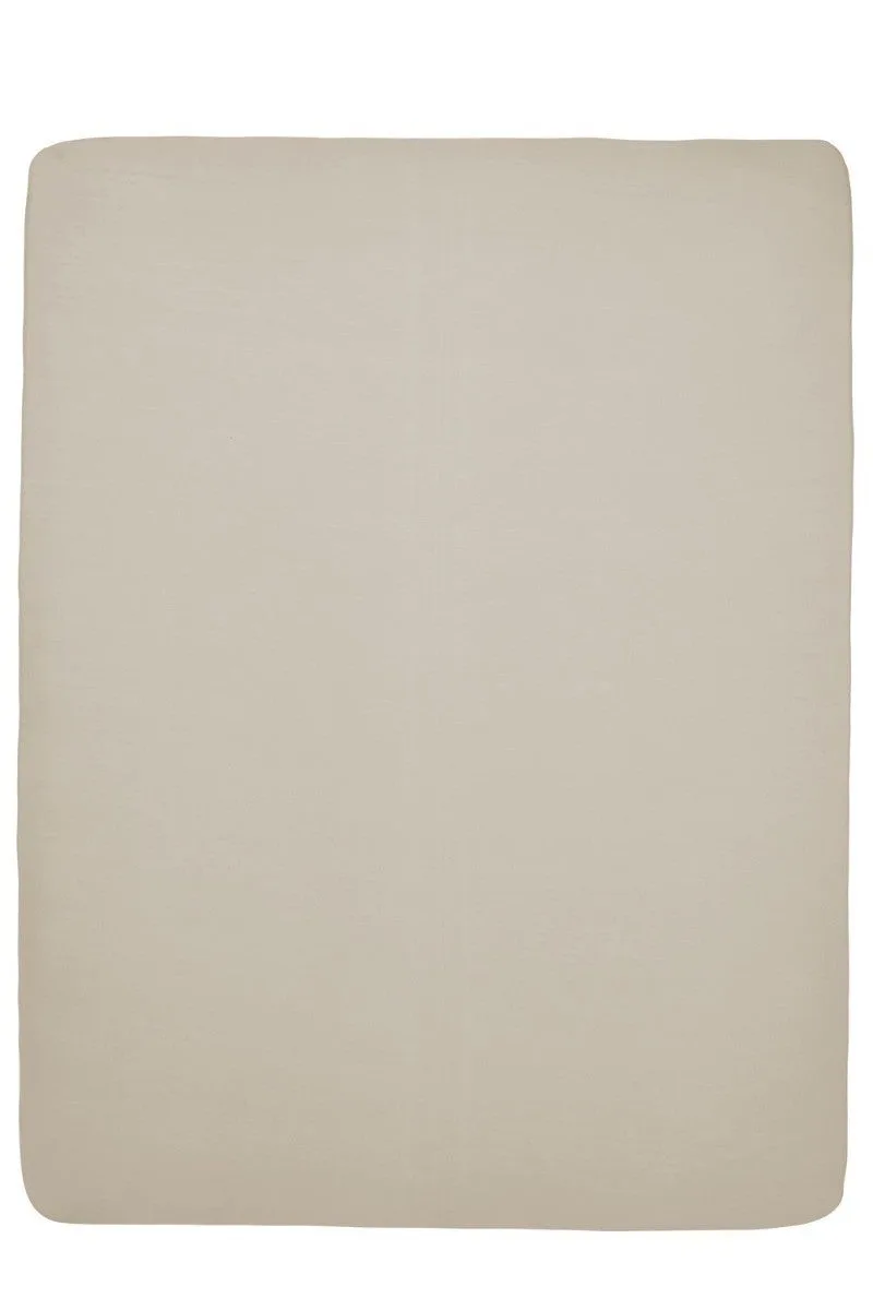 Uni hoeslaken boxmatras - 75x95cm by Meyco in Sand – product photo 2 of 3