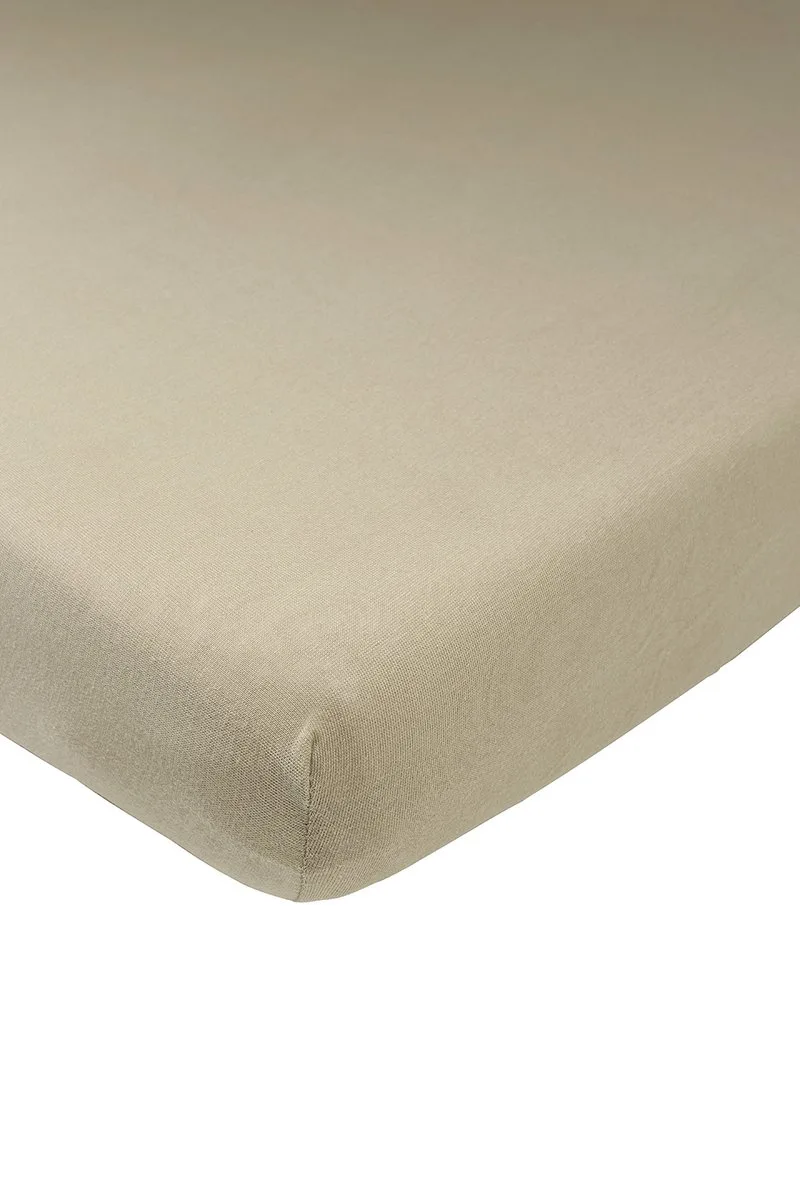 Uni hoeslaken boxmatras - 75x95cm fra Meyco i Taupe – produktbillede